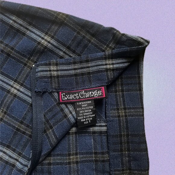 Exact change vintage plaid skirt - Size 1 - Picture 4 of 5